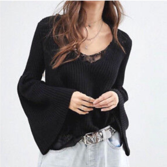 Free People NWOT Damsel Pullover Sweater - Picture 1 of 11